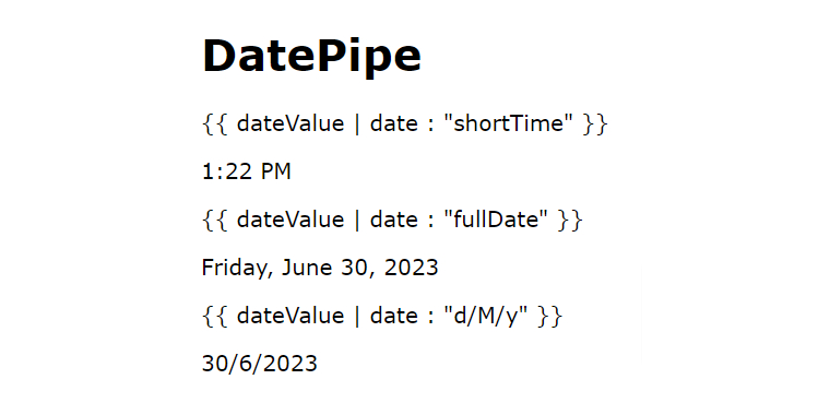 Date Pipe